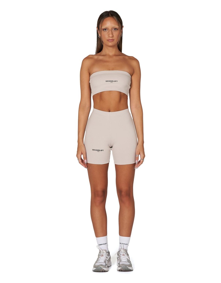 Women STAX Sports Bras & Crop Tops | Sl Bw Bandeau Dove Beige