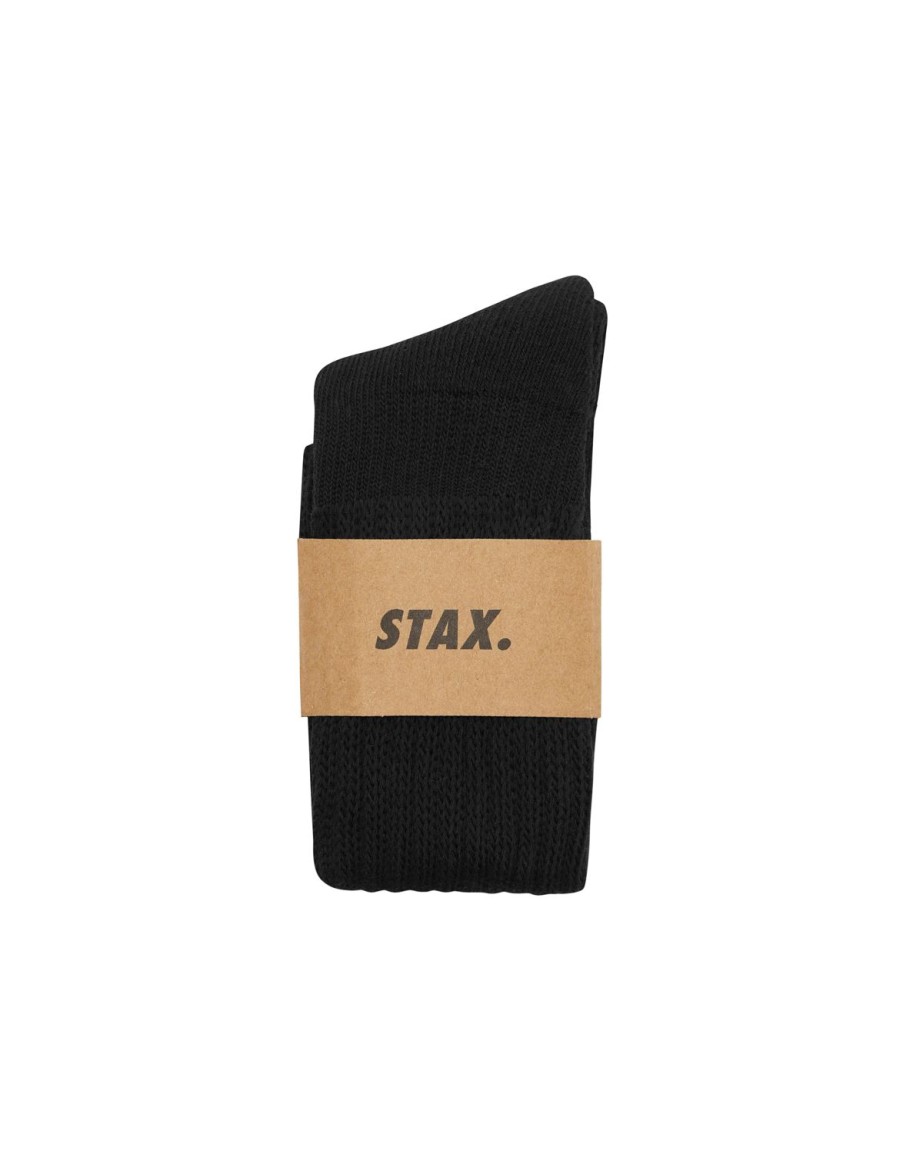 Women STAX Socks | Slouch Socks Storm (Black)