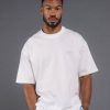 Men STAX T-Shirts & Vests | Court Drip Basketball Tee White & Blue