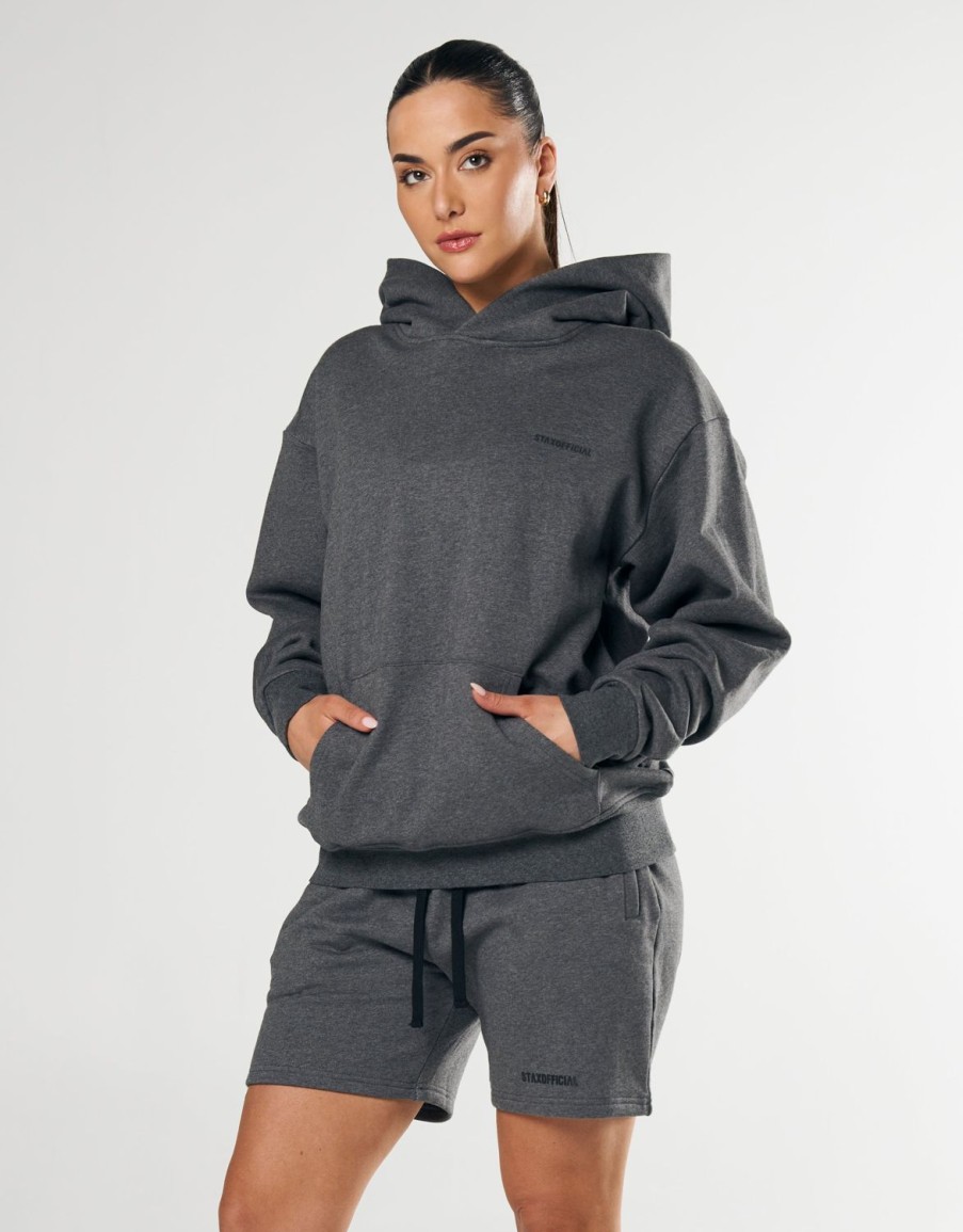 Women STAX Hoodies & Sweaters | Elements Hoodie Dark Grey