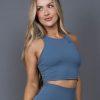 Women STAX Tanks & Singlets | Cropped Tank Nandex Cobalt Blue