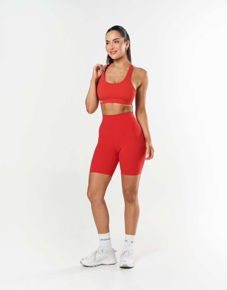 Women STAX Shorts | Original Bike Shorts Nandex Red