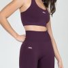 Women STAX Shorts | Premium Seamless V6 Midi Bike Shorts Amarnth (Burgundy)