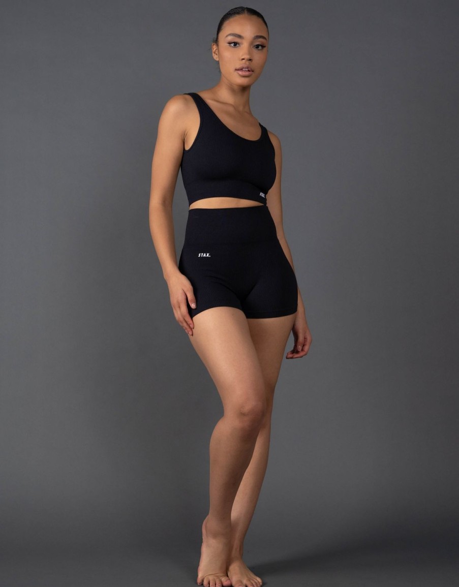 Women STAX Sports Bras & Crop Tops | Premium Seamless Low Back Crop Lounge V5.1 Astro