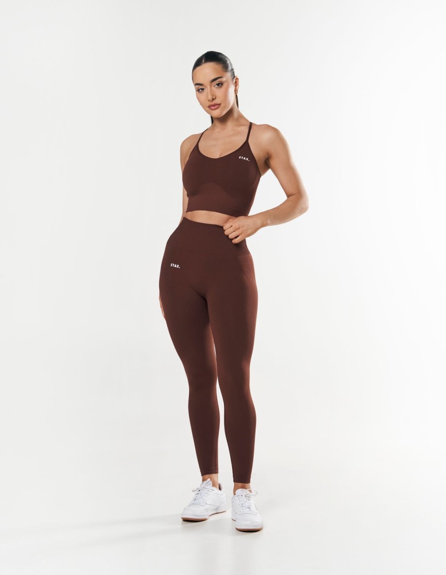 Women STAX Tights & Leggings | Premium Seamless Tights Umber