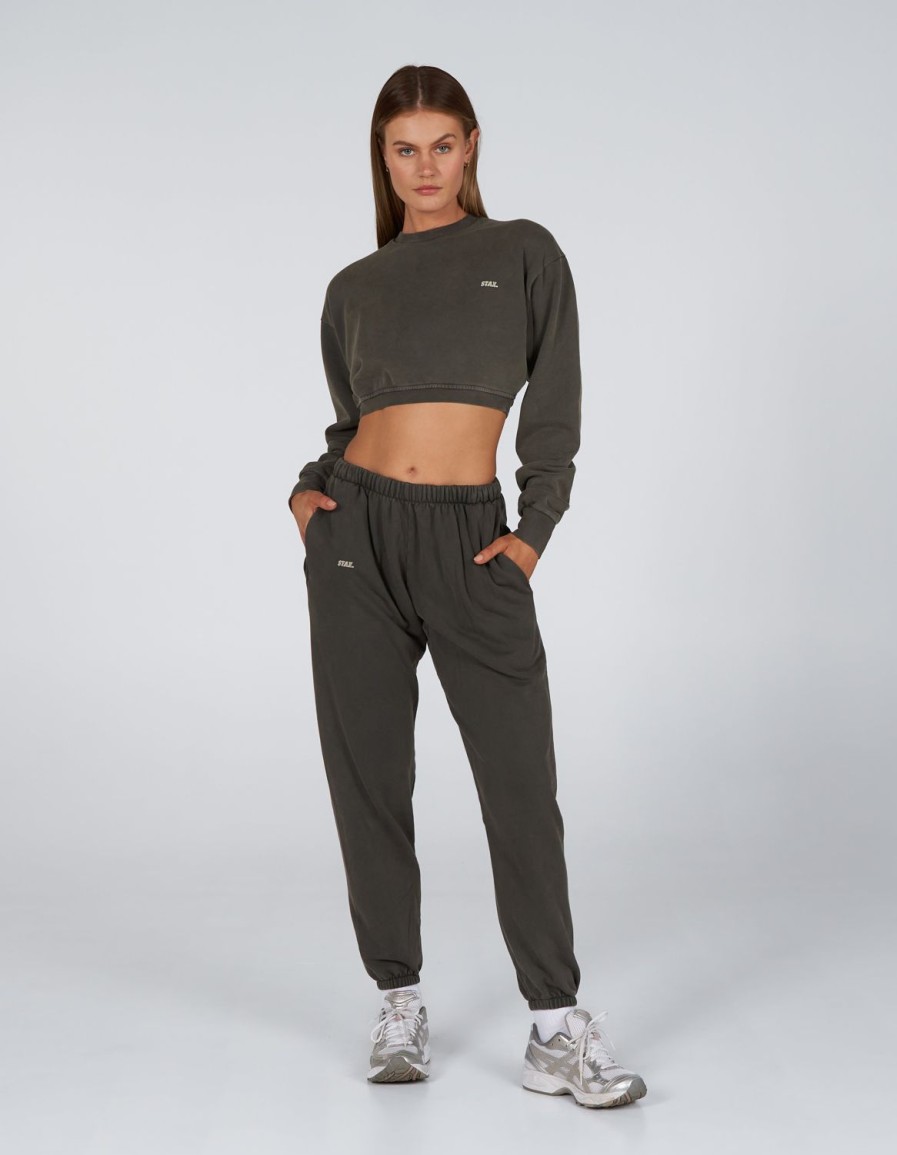 Women STAX Hoodies & Sweaters | W23 Cropped Crew Neck Ash