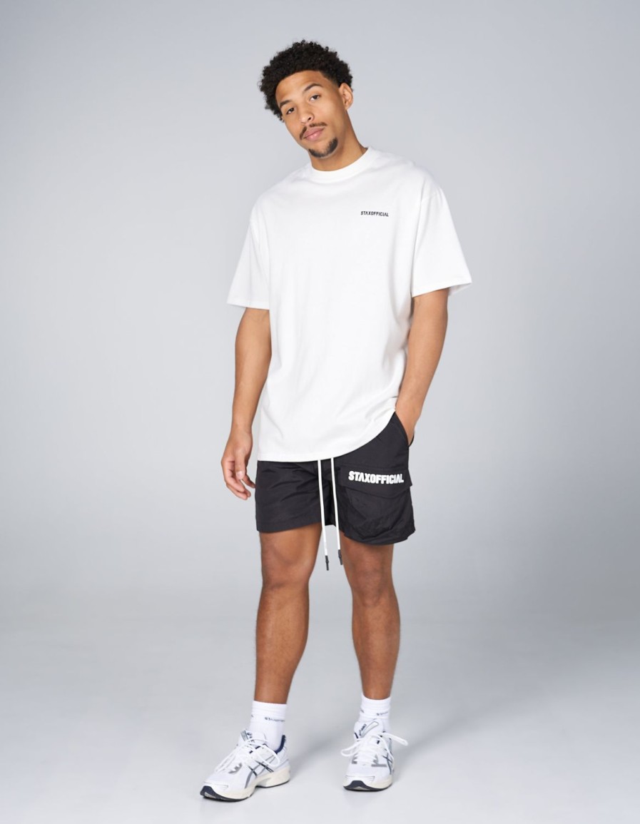 Men STAX Shorts | Mens Triple S Nylon Shorts Black