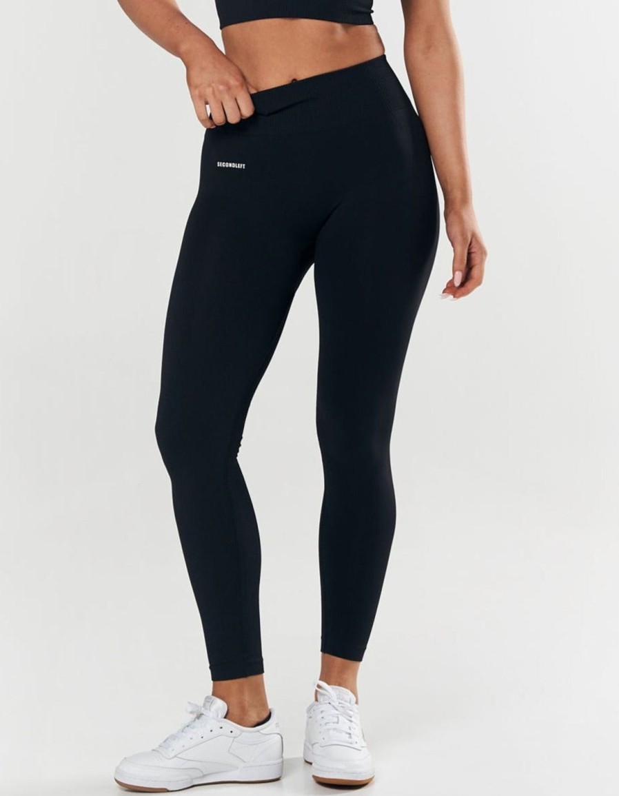 Women STAX Tights & Leggings | Seamless Full Length Tights Black