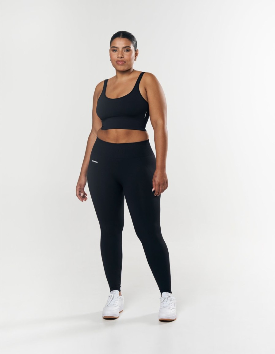 Women STAX Tights & Leggings | Seamless Full Length Tights Black