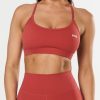 Women STAX Sports Bras & Crop Tops | Strappy Crop Nandex Mahogany