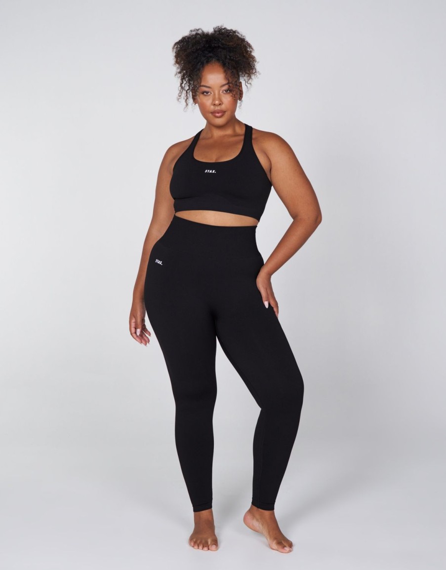 Women STAX Sports Bras & Crop Tops | Premium Seamless Favourites Racer Crop Astro