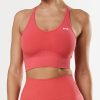 Women STAX Sports Bras & Crop Tops | Premium Seamless Summer Strappy Crop Pink