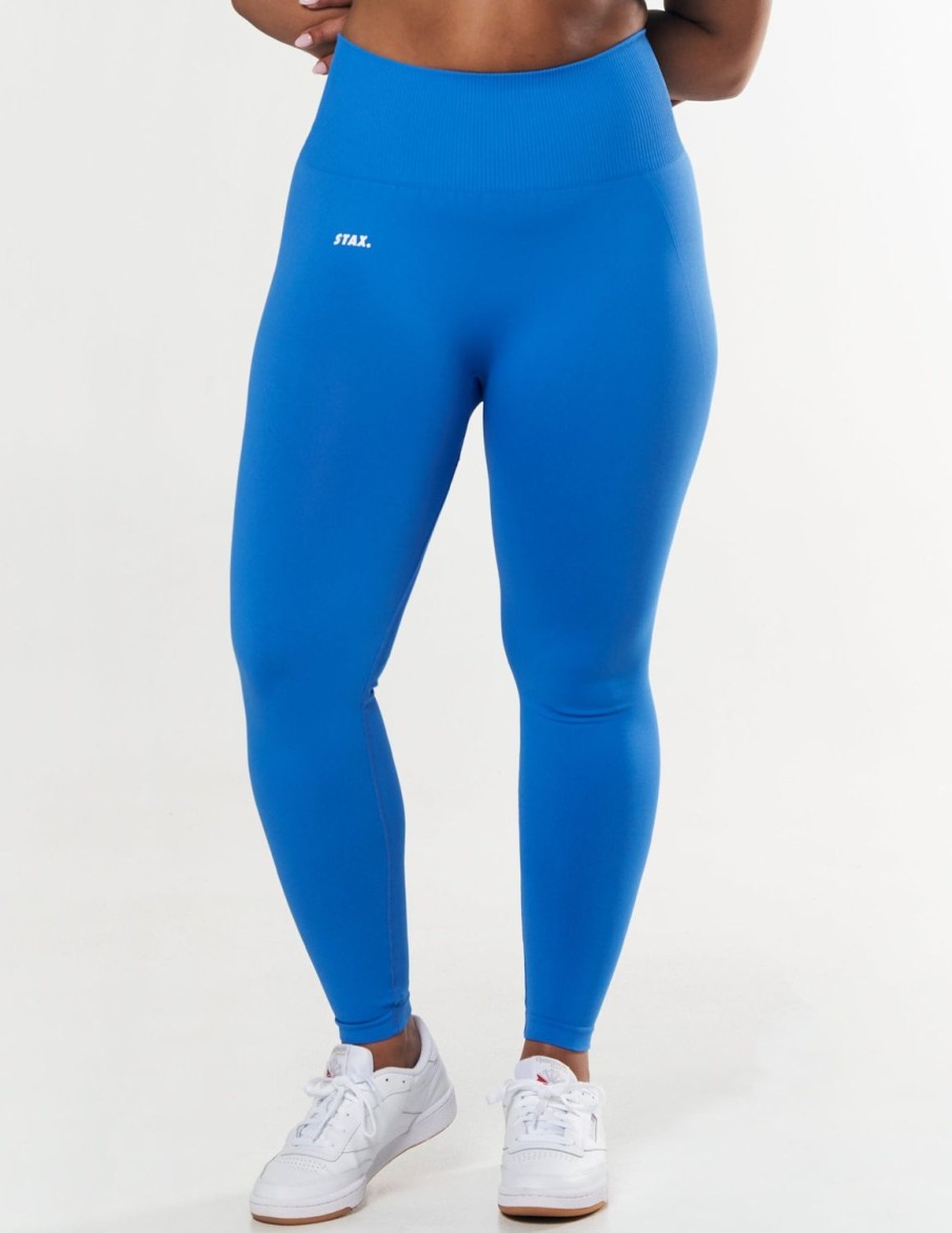 Women STAX Tights & Leggings | Premium Seamless Tights Blue