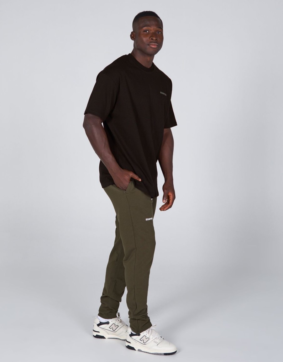 Men STAX Joggers | Mens Fitted Joggers Khaki