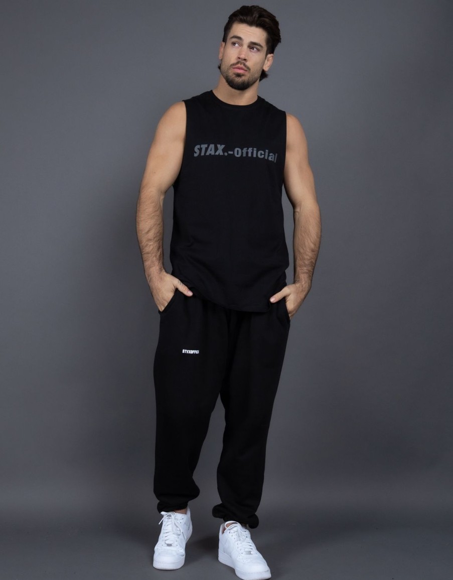 Men STAX T-Shirts & Vests | Drip 21 Mens Tank Midnight