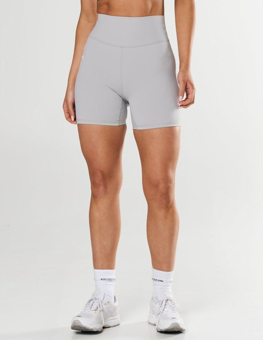 Women STAX Shorts | Midi Bike Shorts Nandex Light Grey