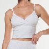 Women STAX Sports Bras & Crop Tops | Racquet Club V Tank Grey Marle