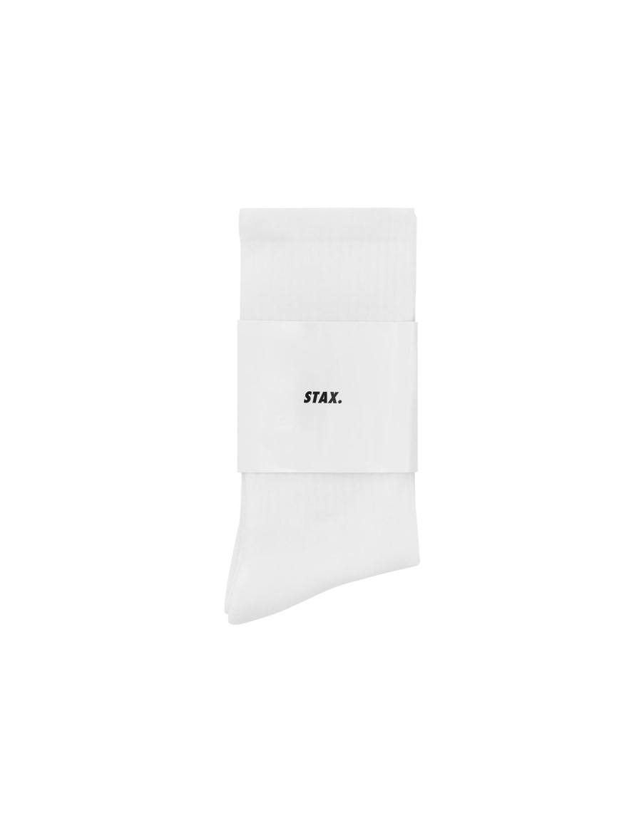 Women STAX Socks | Crew Socks White