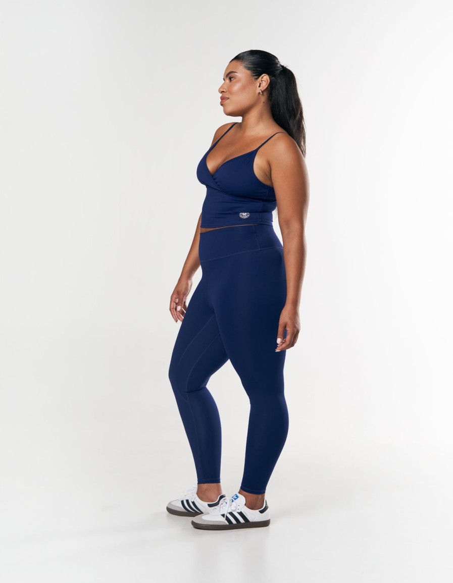 Women STAX Sports Bras & Crop Tops | Racquet Club V Tank Navy