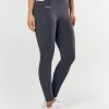 Women STAX Tights & Leggings | Phone Pocket Full Length Tights Nandex Dark Grey