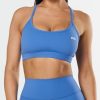 Women STAX Sports Bras & Crop Tops | Strappy Crop Nandex Beaches Blue