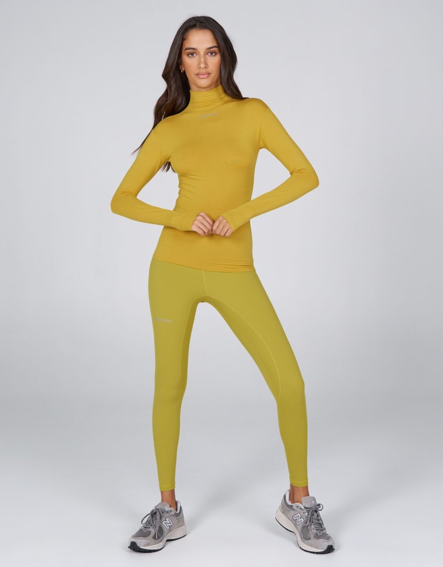 Women STAX Long Sleeve Tops | Aw Long Sleeve Dune (Mustard)