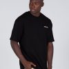 Men STAX T-Shirts & Vests | Standard Fit Tee Black/ Cream Logo