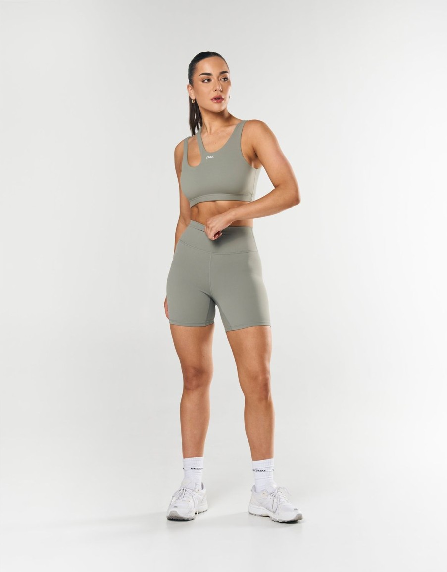 Women STAX Sports Bras & Crop Tops | Flex Crop Nandex Sage