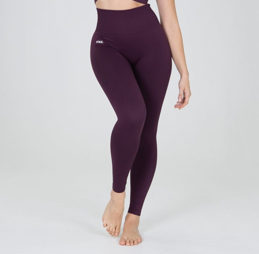 Women STAX Tights & Leggings | Premium Seamless Tights V6 Amarnth (Burgundy)