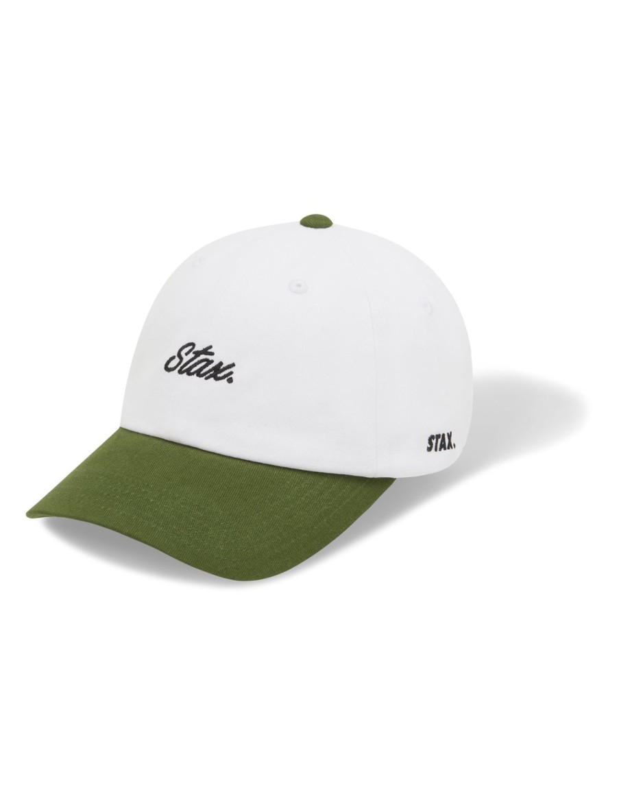 Women STAX Caps | Cursive Dad Cap Creo (Olive)