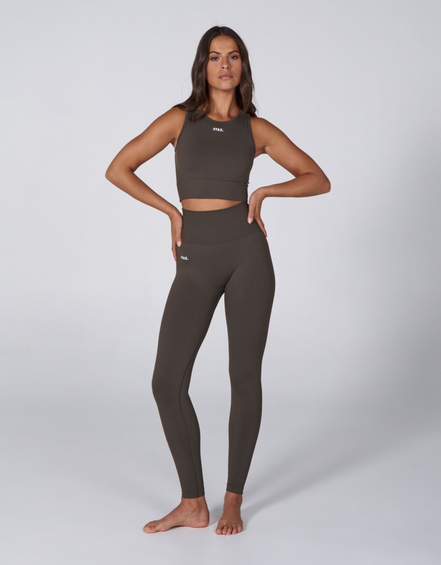 Women STAX Sports Bras & Crop Tops | Premium Seamless Favourites Cropped Singlet Dovetail