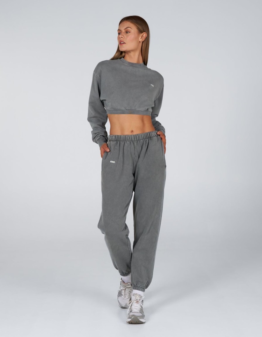 Women STAX Hoodies & Sweaters | W23 Cropped Crew Neck Stone