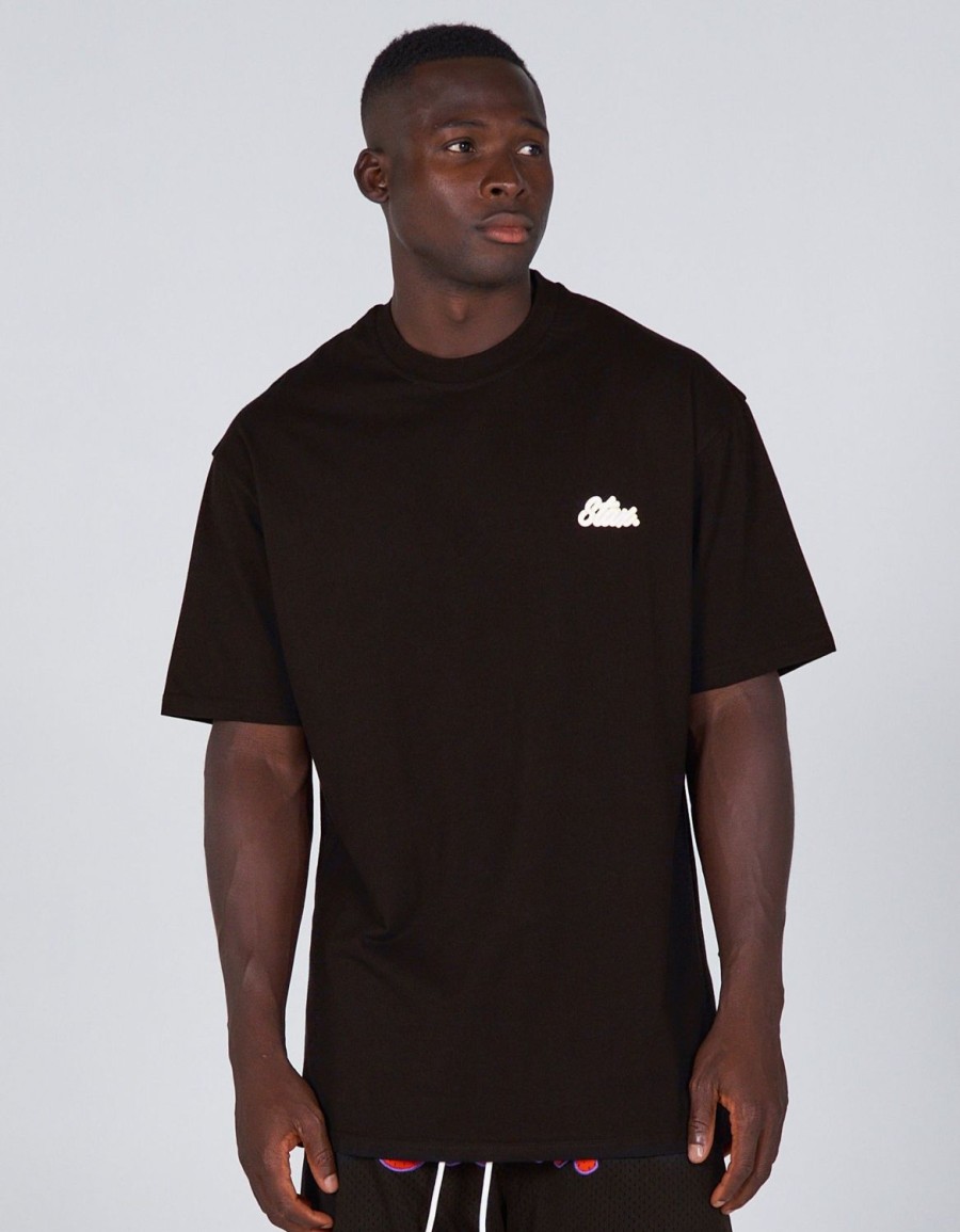 Men STAX T-Shirts & Vests | Court Drip Basketball Tee Black & Cream