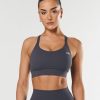 Women STAX Sports Bras & Crop Tops | Adapt Crop Nandex Dark Grey