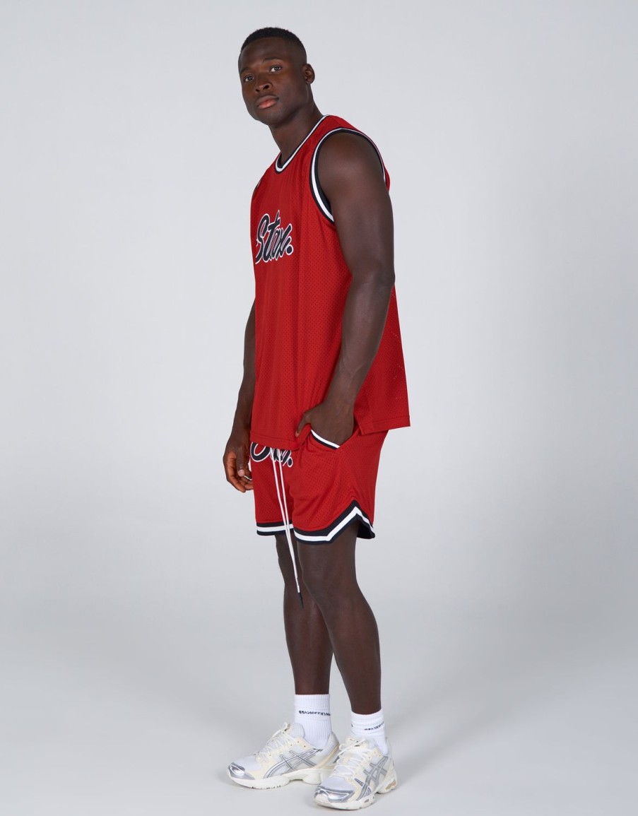 Men STAX Shorts | Court Drip Basketball Shorts Stanford