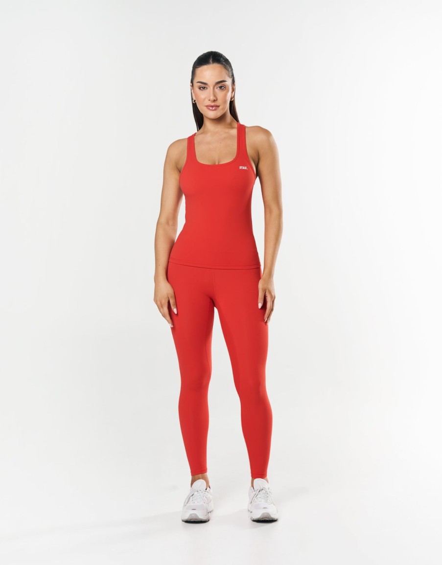 Women STAX Tanks & Singlets | Body Tank Nandex Red