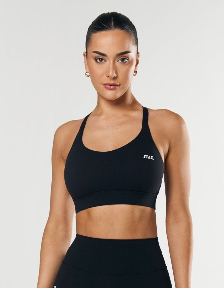 Women STAX Sports Bras & Crop Tops | Adapt Crop Nandex Black